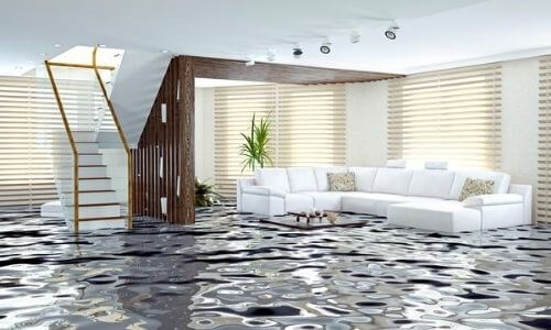 flooded home